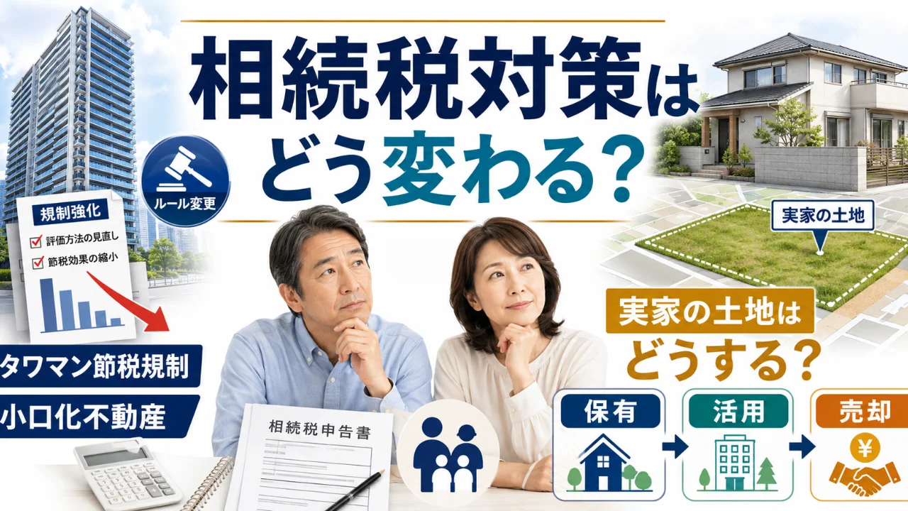 タワマン節税・不動産小口化商品の規制で相続税対策はどう変わる？